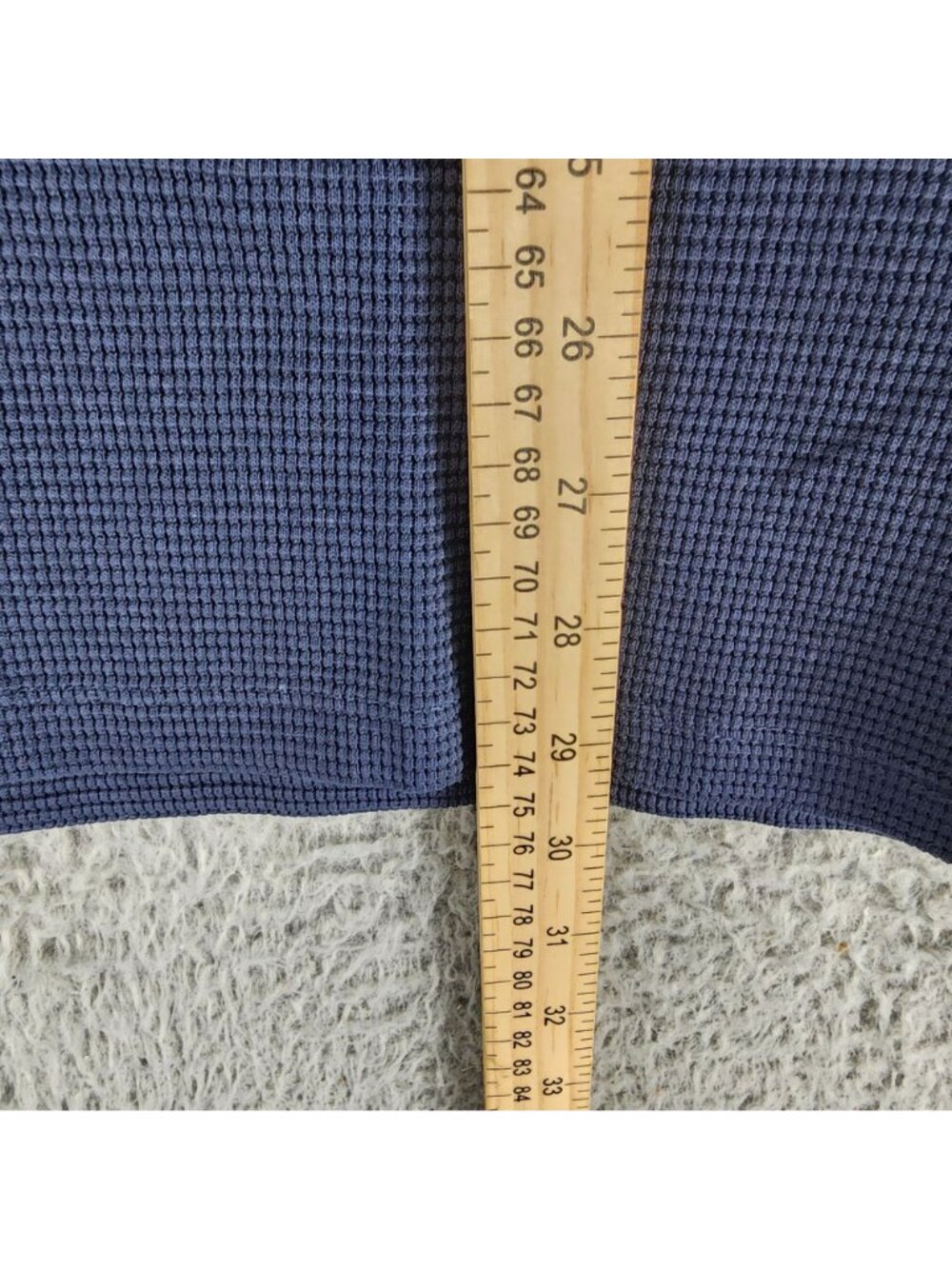 Vustra Shirt Mens Large Blue Short Sleeve 1/4 Zip Polo *NWT* - Picture 7 of 11